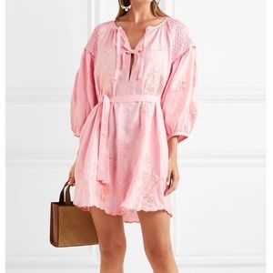 Innika Choo Hans Ufmafrök mini smock linen dress.